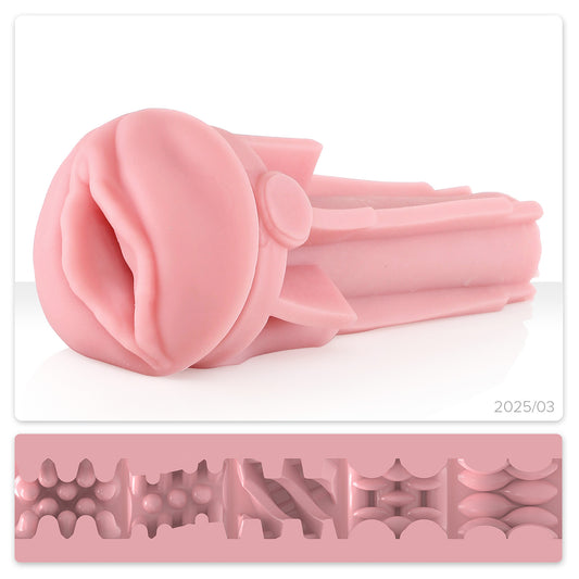 Original Pink Lady orifice paired with an exclusive, never-repeated texture designed for fresh sensations.