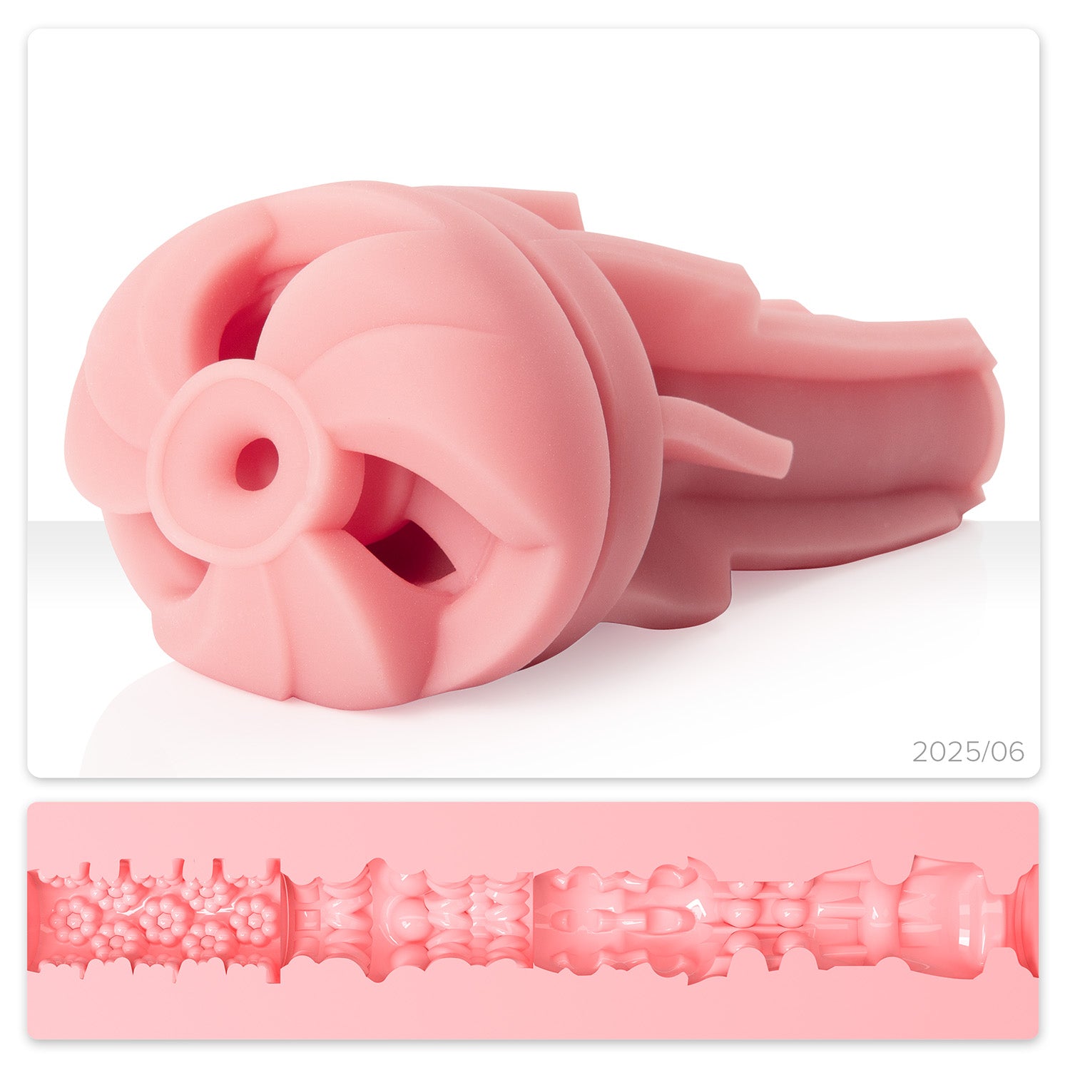 Pink Turbo Thrust orifice plus an exclusive monthly texture engineered for dynamic sensations.