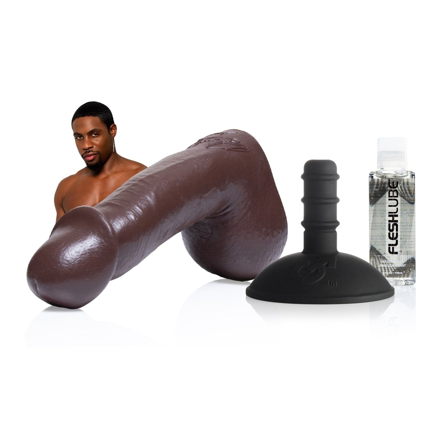 DeAngelo Jackson Dildo Pack with Fleshlube Slide